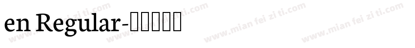 en Regular字体转换